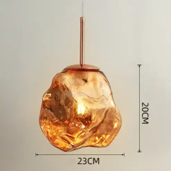 Lava ice chandelier hallway basements chandelier Scandinavian modern minimalist creative bedroom corridor indoor lamp