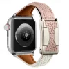 Leather Band Compatible with Apple Watch band 38mm 40mm 41mm 42mm 44mm 45mm 49mm Adjustable Genuine Leather Strap Replacement Wristband for iwatch Ultra 2 Series 9 8 7 SE 6 5 4 3 2 1