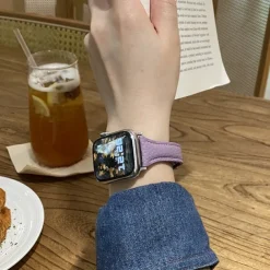 Leather Band Compatible with Apple Watch band 38mm 40mm 41mm 42mm 44mm 45mm 49mm Adjustable Genuine Leather Strap Replacement Wristband for iwatch Ultra 2 Series 9 8 7 SE 6 5 4 3 2 1