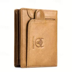 Leather Large-capacity Men's Wallet Driver's License Retro Leather Wallet Multi-card Position Thickened Chao Brand Credit Card Wallet Fashion Wallet Large-capacity Card Bag