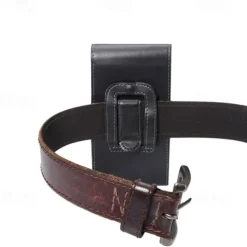 Leather Phone Belt Case 7.2/6.5/6.2/5.2'' Waist Bag Magnetic Vertical Phone Case for iPhone 14 Pro Max 13 12 11 Pouch Cover Belt Clip