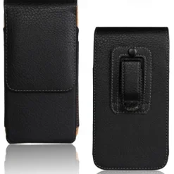 Leather Phone Belt Case 7.2/6.5/6.2/5.2'' Waist Bag Magnetic Vertical Phone Case for iPhone 14 Pro Max 13 12 11 Pouch Cover Belt Clip
