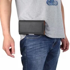 Leather Phone Belt Case 7.2/6.5/6.2/5.2'' Waist Bag Magnetic Vertical Phone Case for iPhone 14 Pro Max 13 12 11 Pouch Cover Belt Clip