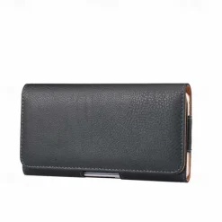 Leather Phone Belt Case 7.2/6.5/6.2/5.2'' Waist Bag Magnetic Vertical Phone Case for iPhone 14 Pro Max 13 12 11 Pouch Cover Belt Clip