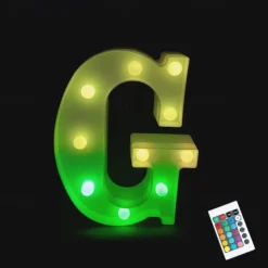 LED Alphabet Letter Lights with Romote Control, Customizable Colorful Signs Light Up Letters for Christmas, Parties, Weddings, & Home Décor