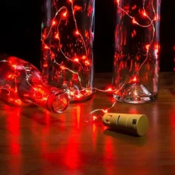 LED Bottle String Lights Cork Shaped Outdoor Wedding Decoration 2M LED Night Starry Light 30pcs 12pcs 10pcs Copper Wire Stopper Wine Bottle Lamp Wedding Party Christmas Decoration