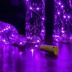 LED Bottle String Lights Cork Shaped Outdoor Wedding Decoration 2M LED Night Starry Light 30pcs 12pcs 10pcs Copper Wire Stopper Wine Bottle Lamp Wedding Party Christmas Decoration