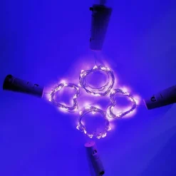 LED Bottle String Lights Cork Shaped Outdoor Wedding Decoration 2M LED Night Starry Light 30pcs 12pcs 10pcs Copper Wire Stopper Wine Bottle Lamp Wedding Party Christmas Decoration