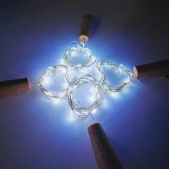 LED Bottle String Lights Cork Shaped Outdoor Wedding Decoration 2M LED Night Starry Light 30pcs 12pcs 10pcs Copper Wire Stopper Wine Bottle Lamp Wedding Party Christmas Decoration