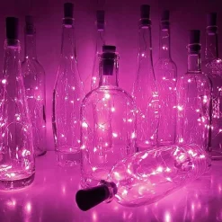 LED Bottle String Lights Cork Shaped Outdoor Wedding Decoration 2M LED Night Starry Light 30pcs 12pcs 10pcs Copper Wire Stopper Wine Bottle Lamp Wedding Party Christmas Decoration