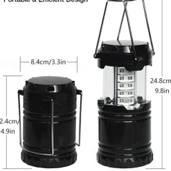 LED Camping Lantern 30leds Outdoor Light Folding Portable Battery Powered LED Camping Tent Light for Outdoor Activities Camping Party Hiking Hurricane Emergency Power Outage Survival Kit