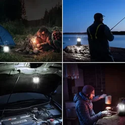 LED Camping Lantern 30leds Outdoor Light Folding Portable Battery Powered LED Camping Tent Light for Outdoor Activities Camping Party Hiking Hurricane Emergency Power Outage Survival Kit