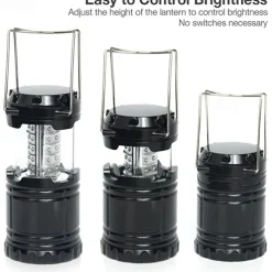LED Camping Lantern 30leds Outdoor Light Folding Portable Battery Powered LED Camping Tent Light for Outdoor Activities Camping Party Hiking Hurricane Emergency Power Outage Survival Kit