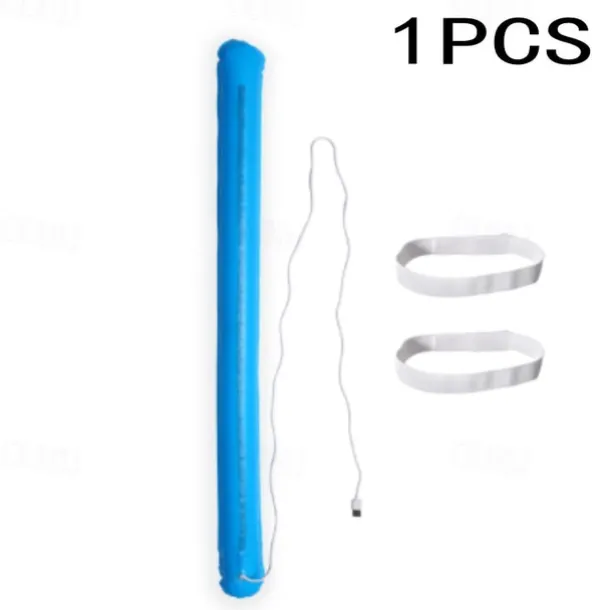 LED Camping Light Outdoor Inflatable Tube Light Portable Foldable USB Interface Tube Light Outdoor Emergency Travel Hiking Camping Tent Light Emergency Lighting