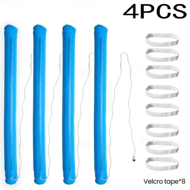 LED Camping Light Outdoor Inflatable Tube Light Portable Foldable USB Interface Tube Light Outdoor Emergency Travel Hiking Camping Tent Light Emergency Lighting