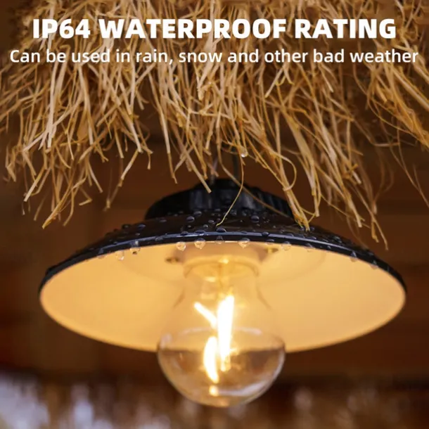 LED Camping Lights Outdoor Rechargeable Portable Lantern Lights Waterproof Flashlight 2 Lighting Modes