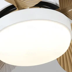 LED Ceiling Fan Ceiling Hanging Globe Over Table 1-Light 60 cm Single Design 3-Color-Light Resin Metal Painted Finishes Modern Nordic Style Bedroom Dining Room 110-240V