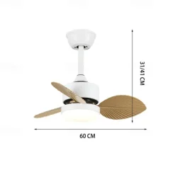 LED Ceiling Fan Ceiling Hanging Globe Over Table 1-Light 60 cm Single Design 3-Color-Light Resin Metal Painted Finishes Modern Nordic Style Bedroom Dining Room 110-240V