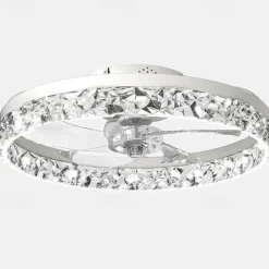 LED Ceiling Fans with lights Crystal Chandeliers Dimmable with Remote Contral 20