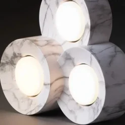 LED Ceiling Lamp 3-Color Light Source 1/2/3-Light Cylindrical Ceiling Downlight Surface Mounted Ceiling Lights for Bedroom Living Room Office Kitchen Lounge Dining Room 110-240V