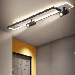 LED Ceiling Light 80/100 cm Dimmable Geometric Shapes Flush Mount Lights Aluminum Modern Style Stylish Geometrical Painted Finishes LED Modern 220-240V