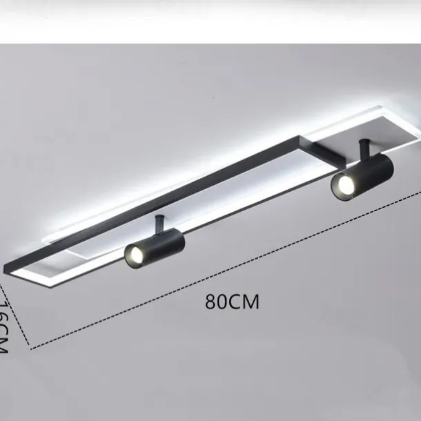 LED Ceiling Light 80/100 cm Dimmable Geometric Shapes Flush Mount Lights Aluminum Modern Style Stylish Geometrical Painted Finishes LED Modern 220-240V