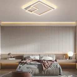 LED Ceiling Light 45 cm Dimmable Square Design Flush Mount Lights Acrylic Artistic Style Formal Style Modern Style Black Artistic Nordic Style 220-240V