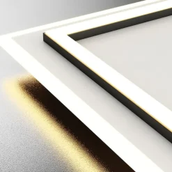 LED Ceiling Light 45 cm Dimmable Square Design Flush Mount Lights Acrylic Artistic Style Formal Style Modern Style Black Artistic Nordic Style 220-240V