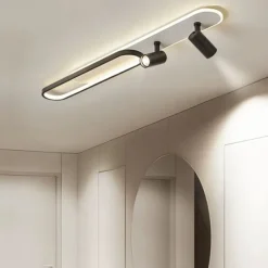 LED Ceiling Light 80/100 cm Geometric Shapes Flush Mount Lights Aluminium Alloy Modern Style Stylish Painted Finishes LED Modern 220-240V