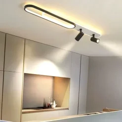 LED Ceiling Light 80/100 cm Geometric Shapes Flush Mount Lights Aluminium Alloy Modern Style Stylish Painted Finishes LED Modern 220-240V