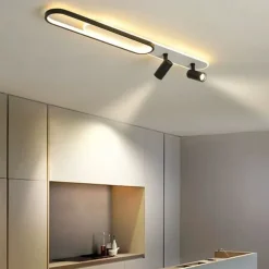 LED Ceiling Light 80/100 cm Geometric Shapes Flush Mount Lights Aluminium Alloy Modern Style Stylish Painted Finishes LED Modern 220-240V