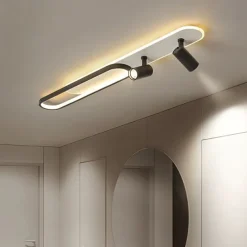 LED Ceiling Light 80/100 cm Geometric Shapes Flush Mount Lights Aluminium Alloy Modern Style Stylish Painted Finishes LED Modern 220-240V