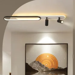 LED Ceiling Light 80/100 cm Geometric Shapes Flush Mount Lights Aluminium Alloy Modern Style Stylish Painted Finishes LED Modern 220-240V