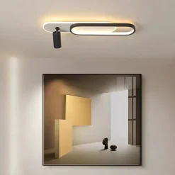 LED Ceiling Light 80/100 cm Geometric Shapes Flush Mount Lights Aluminium Alloy Modern Style Stylish Painted Finishes LED Modern 220-240V