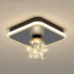 LED Ceiling Light 25 cm Globe Design Geometric Shapes Flush Mount Lights Metal Artistic Style Stylish Globe Painted Finishes LED Modern 220-240V