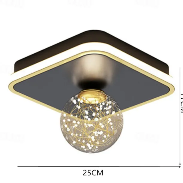 LED Ceiling Light 25 cm Globe Design Geometric Shapes Flush Mount Lights Metal Artistic Style Stylish Globe Painted Finishes LED Modern 220-240V