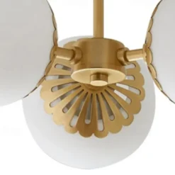 LED Ceiling Light 15 cm Globe Design Flush Mount Lights Metal Geometrical Brass Modern 220-240V