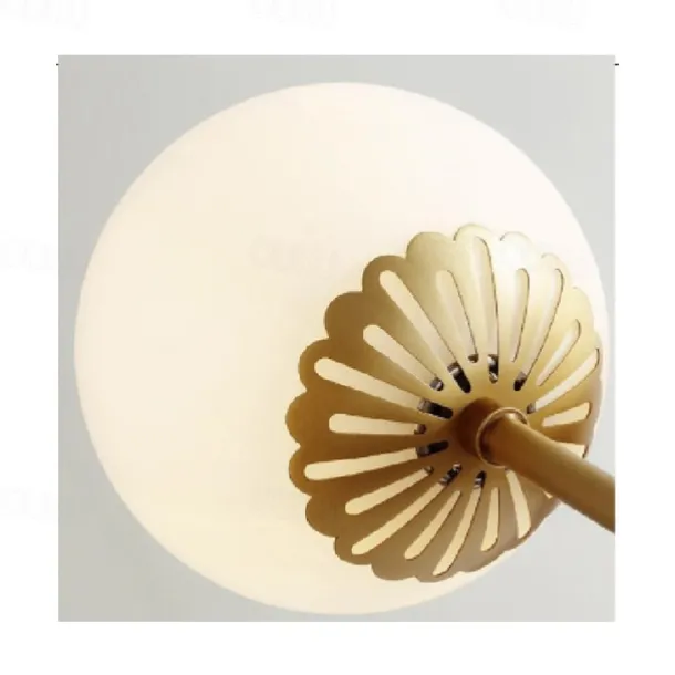 LED Ceiling Light 15 cm Globe Design Flush Mount Lights Metal Geometrical Brass Modern 220-240V