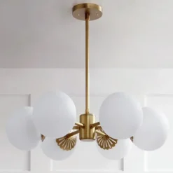 LED Ceiling Light 15 cm Globe Design Flush Mount Lights Metal Geometrical Brass Modern 220-240V