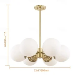 LED Ceiling Light 15 cm Globe Design Flush Mount Lights Metal Geometrical Brass Modern 220-240V