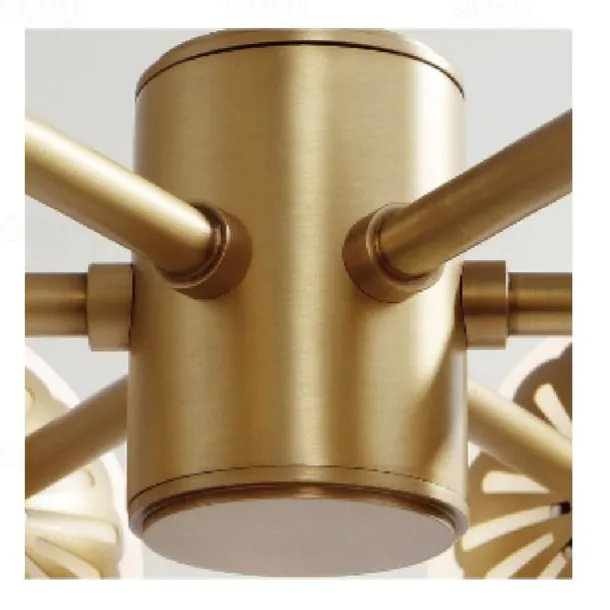 LED Ceiling Light 15 cm Globe Design Flush Mount Lights Metal Geometrical Brass Modern 220-240V