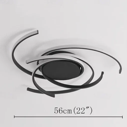 LED Ceiling Light 56 cm Rose Gold Green Khaki Champaign Gold Desert Rose Gold Flush Mount Lights Aluminum Silica Gel Geometric 72W Dimmable with Remote Control for Kitchen Bedroom Home Lighting