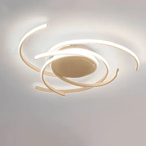 LED Ceiling Light 56 cm Rose Gold Green Khaki Champaign Gold Desert Rose Gold Flush Mount Lights Aluminum Silica Gel Geometric 72W Dimmable with Remote Control for Kitchen Bedroom Home Lighting