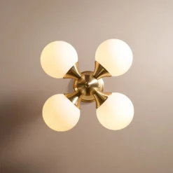 LED Ceiling Light 40 cm Sputnik Design Flush Mount Lights Metal Globe Electroplated Artistic Modern 220-240V