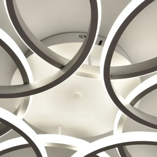 LED Ceiling Light 8 Heads 6 Heads Modern Flower Design Metal Silica Gel Linear Painted Finishes 65cm 110-120V 220-240V