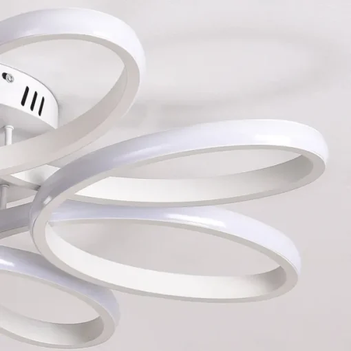 LED Ceiling Light 8 Heads 6 Heads Modern Flower Design Metal Silica Gel Linear Painted Finishes 65cm 110-120V 220-240V