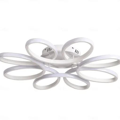LED Ceiling Light 8 Heads 6 Heads Modern Flower Design Metal Silica Gel Linear Painted Finishes 65cm 110-120V 220-240V