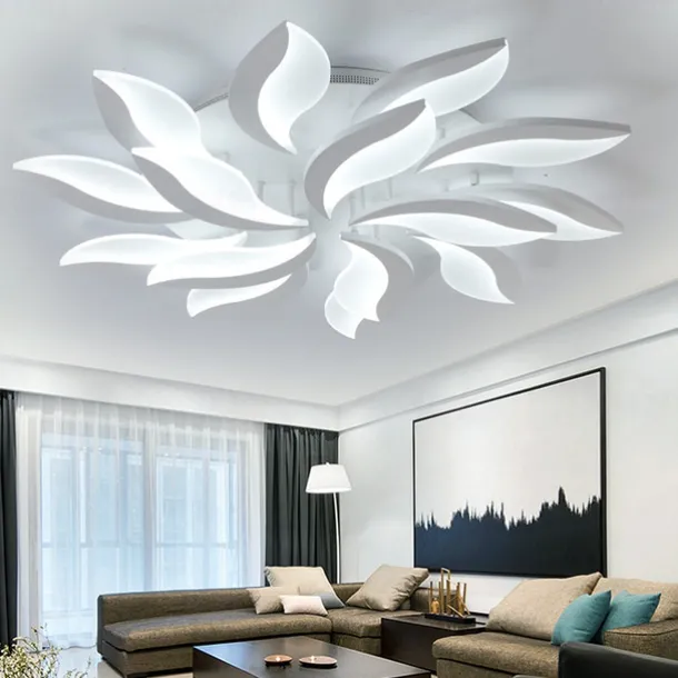 LED Ceiling Light Bedroom Light APP Control with Stepless Dimming Acrylic Ceiling Panel Lamp Unique Minimalist Livingroom AC220V AC110V Flower Design