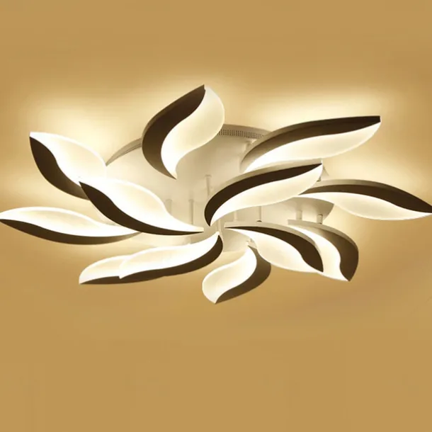 LED Ceiling Light Bedroom Light APP Control with Stepless Dimming Acrylic Ceiling Panel Lamp Unique Minimalist Livingroom AC220V AC110V Flower Design