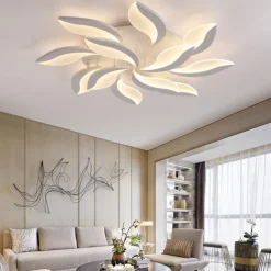 LED Ceiling Light Bedroom Light APP Control with Stepless Dimming Acrylic Ceiling Panel Lamp Unique Minimalist Livingroom AC220V AC110V Flower Design